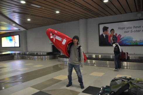 コタキナバル空港にて